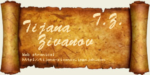 Tijana Živanov vizit kartica